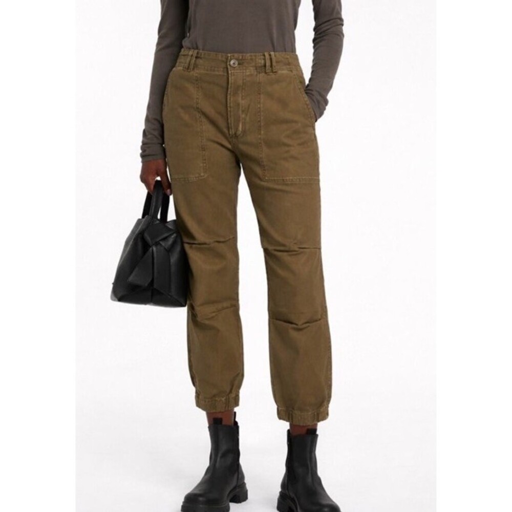 $238 Citizens of humanity pants Women's 26 Agni utility button fly brown cotton